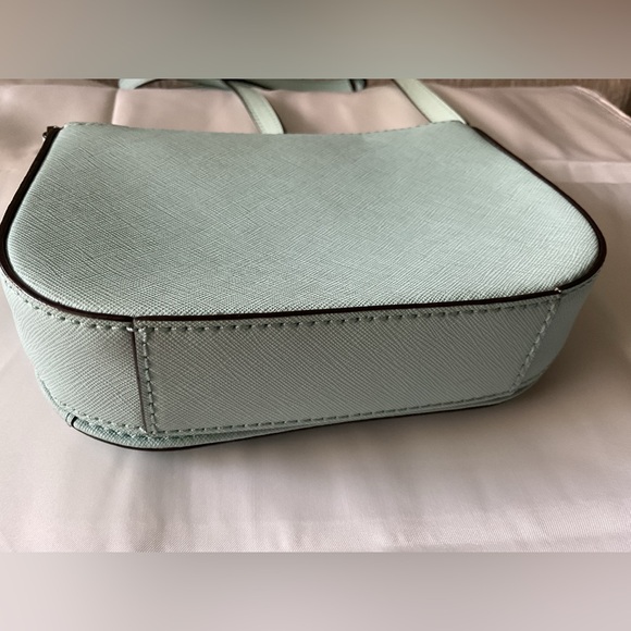Kate Spade Laurel Way Flap Crossbody Cow Leather Purse Aqua Mint - Picture 3 of 8